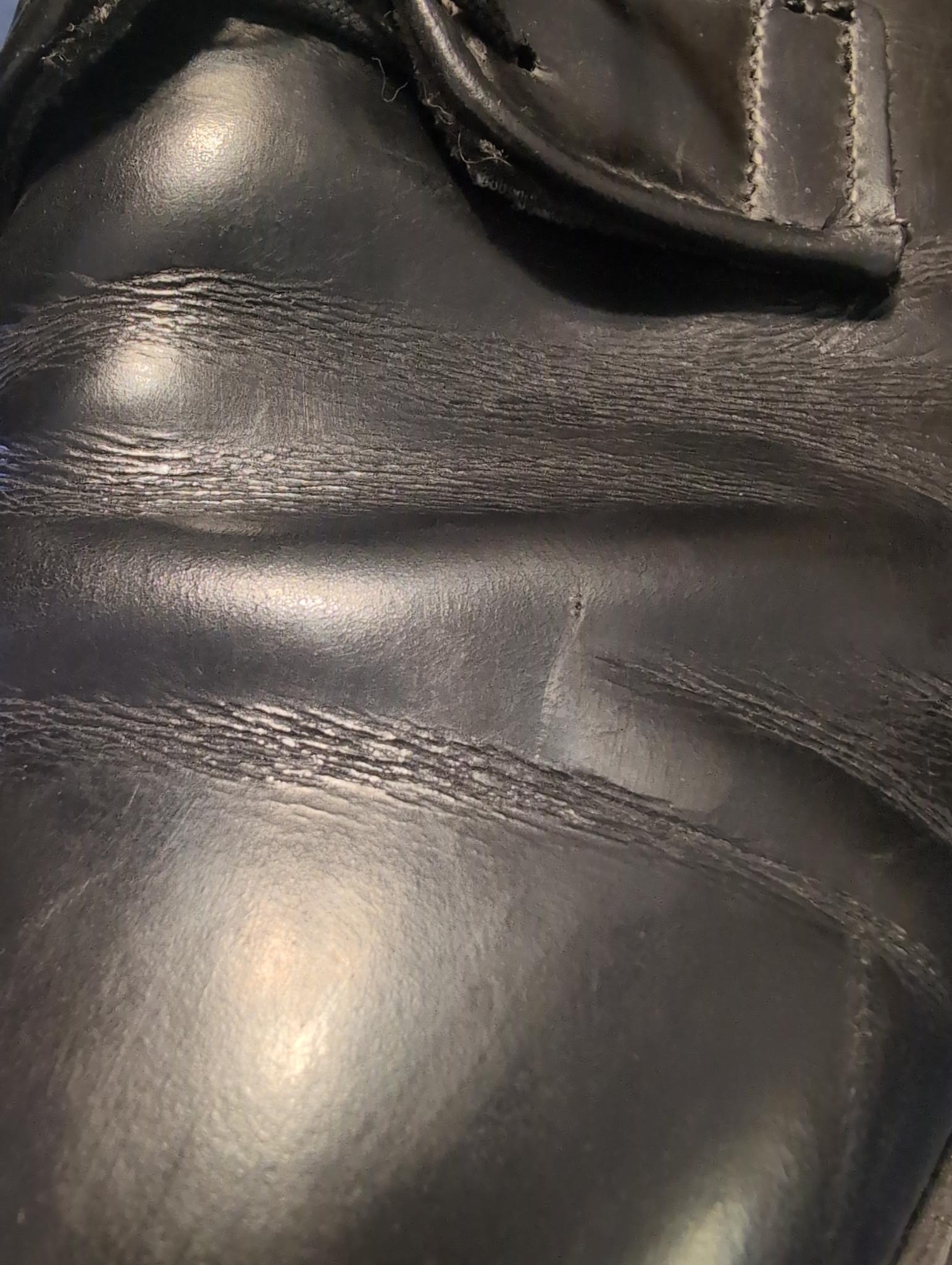 Corrected Grain Leather from my old Navy Dress Shoes