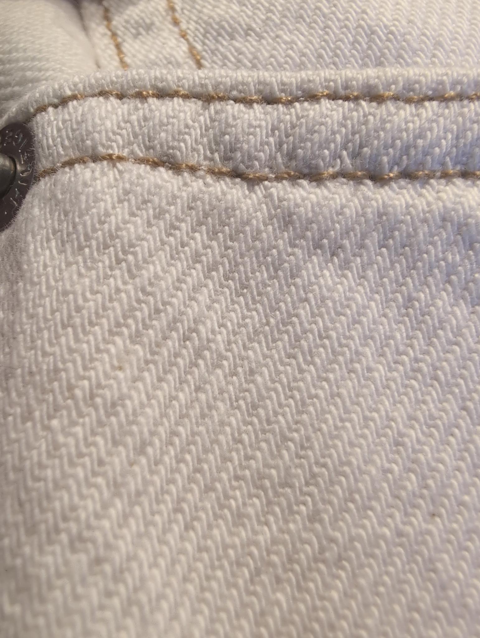 Natural white Cotton Twill Jeans