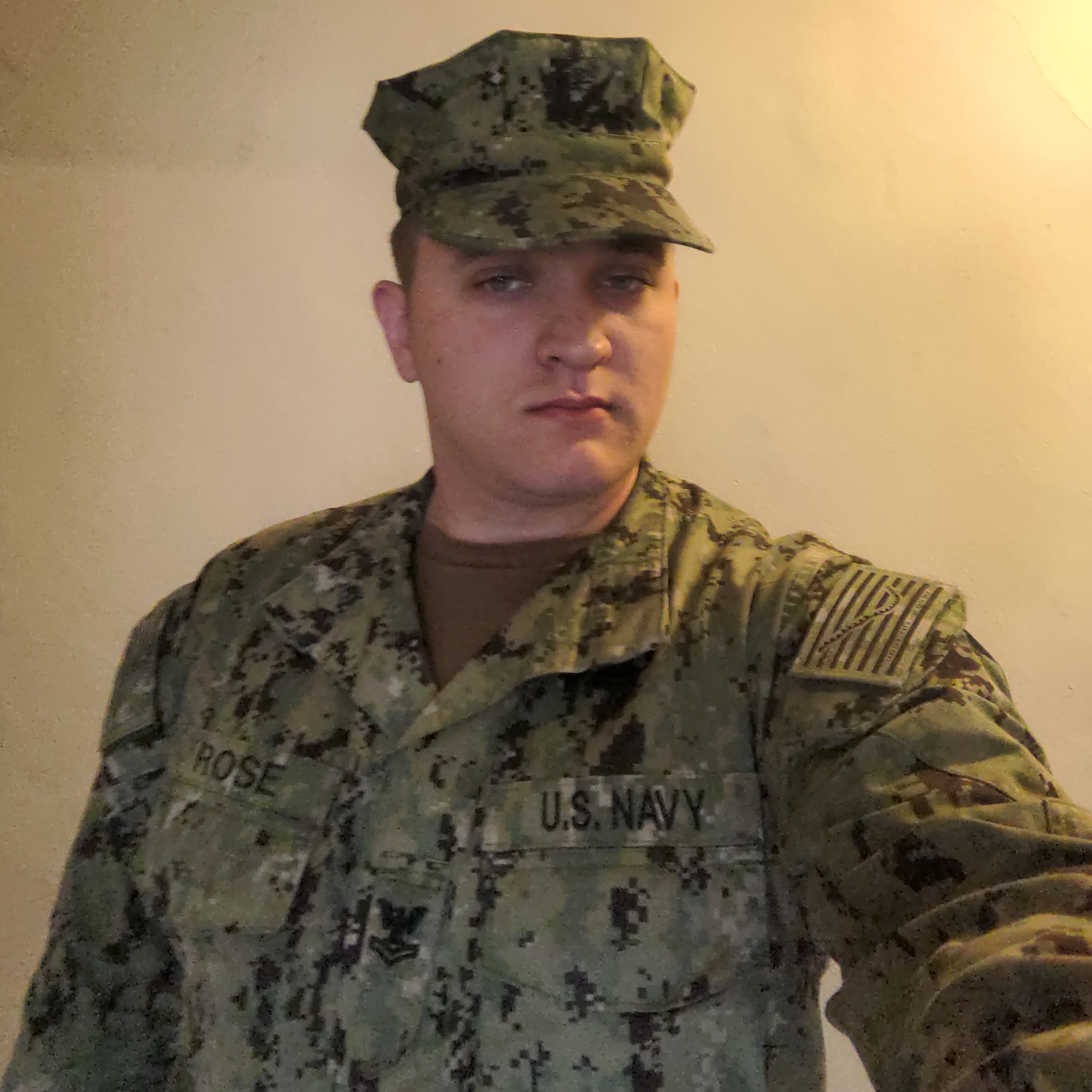 Me in Navy Service Uniform